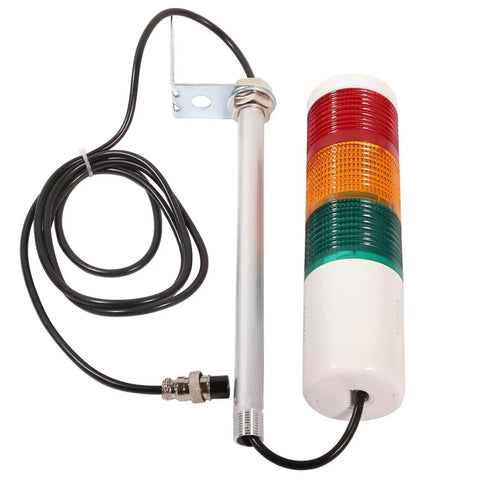 Industrial LED Andon Tower Lights Four Stack Signal Tower with Red Yellow Green LEDs IP65 Plug and Play wide voltage