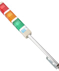 Industrial Signal Light Tower LED Indicator With Red Green Yellow LEDs 24V DC 2W LTA 402T Square Column Warning Light for Machinery