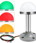Rugged Industrial Stainless Steel Signal Light Tower With Aluminum Tube Column 24V DC AC LED Beacon Three Colors One Layer Built Tough For Factory Floor Install Easy Mount