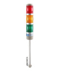 Industrial Signal Light Tower LED Indicator LTA-502T Baomain, red yellow green lights, metal and plastic, buzzer free
