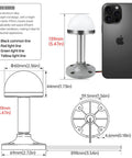 Rugged Industrial Stainless Steel Signal Light Tower With Aluminum Tube Column 24V DC AC LED Beacon Three Colors One Layer Built Tough For Factory Floor Install Easy Mount, size and dimensions shown next to smartphone for scale.