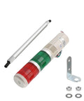 Industrial Signal Light Column LED Alarm Tower Light Indicator With Red And Green LEDs 90dB Audible Warning 24V AC 3W Power Water Resistant Durable Plastic Housing TB50-2T-E-J Othmro with mounting accessories