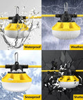 Industrial Grade LED Construction String Lights For Job Sites 100 Ft 10 Bulbs 10000LM Output Weatherproof And Linkable, waterproof and impact-resistant.