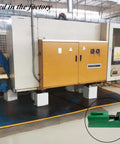 Industrial machinery setup with Beefy Heavy Duty Machine Leveling Pads For Industrial Equipment Adjustable Iron Pads With Wedge Design installed.