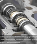 Two Cast Brass Oilless Sleeve Bearings Set For Bore One Quarter Inch Outer Diameter in a machinery setup