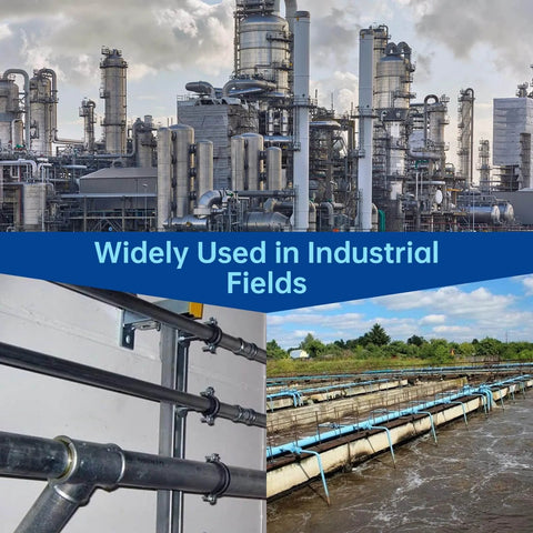 Industrial applications of Stainless Steel Tee Pipe Fittings 2 Pack 1 Inch By 1 Inch By 1 Inch Female Thread 3 Way Tube Fittings.