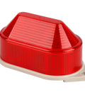 Industrial Red 12V DC LED Warning Light Signal Tower Lamp N-3051 With Steady Flash Mode, red gray finish, side view