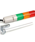 Industrial Tower Stack Lights With RGB LED Signals Andon Lights 110V Three Tier Tower Lamps for safety, detached view.