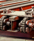 Industrial machinery with chains fitted with 15 Tooth Roller Sprocket For One Quarter Inch Pitch Chain B Type Single Strand Black Oxide C45 Carbon Steel With Set Screws Includes Two Set Screws Compatible With ISO 04C Sprockets And Fixed Shaft Mounts For Industrial Machinery Uxcell.