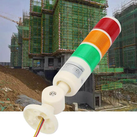 3 Layer Led Tower Stack Light For Industrial Safety Beacons With Foldable Base 24VDC Indicator Lamp In Red Orange And Green