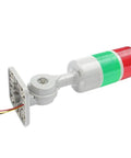 Industrial Signal Tower Lights With Rotatable Base And 12V And 24V DC Operation, 2 Layer Beacons, Steady Or Flashing Modes