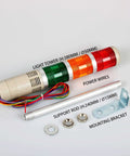 Industrial Signal Tower LED Bright Eye Catching Warning Light Luban 3 Layer Stack Red Yellow Green 12V DC Steady On Indicator