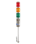 Industrial Signal Tower Light 110V AC LED Stack Light With Red Yellow Green LEDs And Buzzer Alarm Round Indicator Beacon For Factory Equipment LTA 502WJ