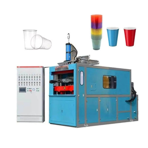Industrial Automatic Thermoforming Machine For Disposable Plastic Cups With Square Steel Frame Pro Grade Forming for cup production