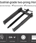 Two Jaws Bearing Puller/Remover, Adjustable Two Jaw Puller Tool, Carbon Steel Pump Pulley Remover with specifications highlighted