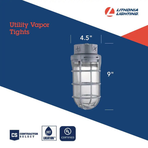 Industrial Jelly Jar Vapor Tight Light Fixture With Prismatic Glass Globe, 150W 120V Ceiling Or Wall Mount Lamp