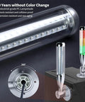 Industrial Warning Light Tower 24V DC With All Metal Aluminum Body And Bulletproof PC Cover 3 Color Red Yellow Green Tower Signal Indicator