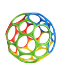 Bright Starts Oball Easy Grasp Classic Ball BPA-Free Infant Toy in Red, Yellow, Green, Blue, Age Newborn and up, 4 Inches