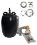 Inflatable Pipe Plug Airbag For Drainage And Sewer Pipes With Valve Core Key 40 Inch Extension Hose And Two Hose Clips For Immediate Use Ideal For Pipe Repair Closed Water Testing And Temporary Blocking Four Inch shown with accessories