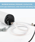 2 Inch Inflatable Pipe Plug For Sewer Tests And Water Pressure Testing Balloon Rubber Plug with hose and chain visible