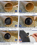 Inflatable Pipe Plug for Sewer Test and Pipeline Inspection 4 Inch Thick Natural Rubber Plumbing Ball with 1 Meter Plastic Extension Hose usage steps.