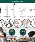 2 Inch Inflatable Pipe Plug Balloon Kit With Extension Hose And Pump For Plumbing Pressure Testing And Leak Detection Fits 1.8 To 2.2 Inch Pipes Includes Safety Chain Valve Core Key And Two Spare Cores