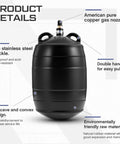 Inflatable Pipe Plug for Sewer Test and Pipeline Inspection 4 Inch Thick Natural Rubber Plumbing Ball with features labeled