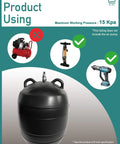 Inflatable Pipe Plug Airbag For Drainage And Sewer Pipes With Valve Core Key 40 Inch Extension Hose And Two Hose Clips For Immediate Use Ideal For Pipe Repair Closed Water Testing And Temporary Blocking Four Inch with compatible pump types.