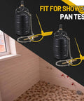 Two Piece 2 Inch Inflatable Pipe Ball Plugs For Pressure Test In Black Rubber Durable Industrial Grade for shower drain