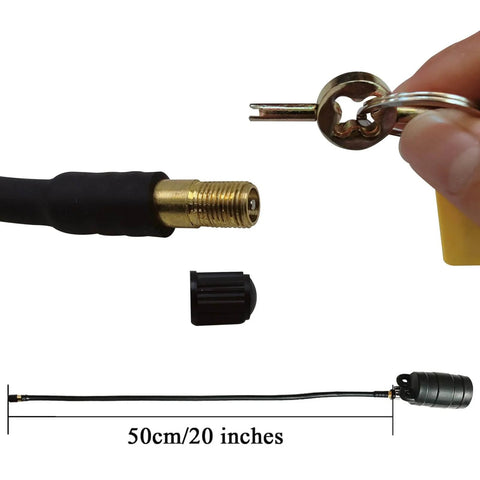 2 Inch Inflatable Pipe Test Plug With Extended Air Pipe For Plumbing And Sewer Testing, key, close-up view