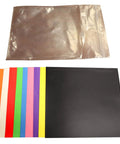 Inflatable Repair Kit With 4 Oz Vinyl Cement And Nine Heavy Duty 8x8 Inch PVC Patches for bounce houses, pools, boats, tents.
