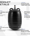 Rubber Test Ball Sewer Test Plug Inflatable Pipe Plug For Laboratory Testing And Sewer Line Maintenance 4 Inch Diameter Durable Reusable Residential Pipe Sealing And Blockage Repair showing concave design and stainless steel buckle.