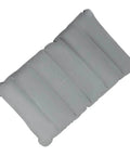 Inflatable grey seat cushion for travel, 260x410 mm, shown flat
