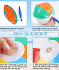 Step-by-step instructions on inflating 2 Pack Beach Balls, 20 Inch Beach Balls, Rainbow Color Pool Toys Pool Balls for Swimming Pool.