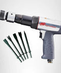 Ingersoll Rand 119MAXK Long Barrel Vibration Reduced Air Hammer Kit With Five Chisel Set For Heavy Vehicle Repair Trucks And MRO