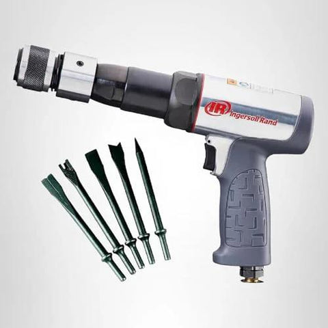 Ingersoll Rand 119MAXK Long Barrel Vibration Reduced Air Hammer Kit With Five Chisel Set For Heavy Vehicle Repair Trucks And MRO