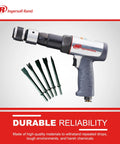 Ingersoll Rand 119MAXK Long Barrel Vibration Reduced Air Hammer Kit with Five Chisel Set for Heavy Vehicle Repair Trucks and MRO Tasks