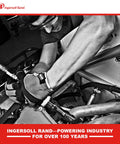 Technician using Ingersoll Rand 119MAXK Long Barrel Vibration Reduced Air Hammer Kit for heavy vehicle repair.