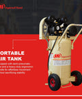Ingersoll Rand P1.5IU-A9 2hp 20 gal Single-Stage Compressor (115/1) 42663401 with ergonomic handle and semi-pneumatic tires