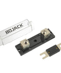 Inline ANL Fuse Holder For 0 2 4 Gauge AWG With 100 Amp Fuse, No Terminal Block Setup, Car Audio Power Block