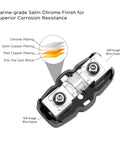 Inline Mini ANL Fuse Holder With Reducer Beefy Heavy Duty Build 1 X 4 To 8 Gauge In And 1 X 4 To 8 Gauge Out corrosion resistance