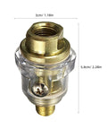 Six Pack Inline Pneumatic Oiler Lubricator With Automatic Lubrication for Air Tools, Premium Aluminum Construction, close-up view
