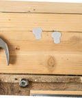 Inline Skate Plastic Bearing Spacers And Side Plugs Kit 50 Pieces on wooden surface with tools