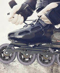 Inline Skate Wheels with Bearings, 3 Inch Roller Blade Wheels 76mm Outdoor and Indoor Clear Wheel for office chairs, luggage, in use