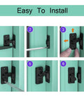 Installation steps for 90 Degree Door Latch For Sliding Doors And Screen Doors Upgraded Size 46 X 25 X 65mm