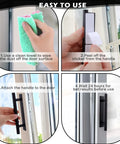 Installation steps for 2 Pack Self Adhesive Cabinet Handles And Drawer Pulls, ABS Plastic Push Peel And Stick Door Handles