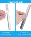 Installation guide for 2 Pack 7 Inch Glass Shower Door Handles Self Adhesive Stainless Steel Bar Pull Knobs For Sliding Doors