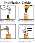 Installation guide for Four heavy duty M10 swivel adjustable leveling feet with T Nut for screw on cabinet, table, and chair legs.