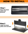 Installation steps for 12 Inch Press Brake Attachment for 12 To 20 Ton Hydraulic Presses with Zero To Ninety Degree Adjustable Bend