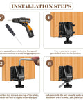Installation steps for Heavy Duty Leveling Feet 4 Pack Adjustable Furniture Levelers With 1320 Lb Capacity
